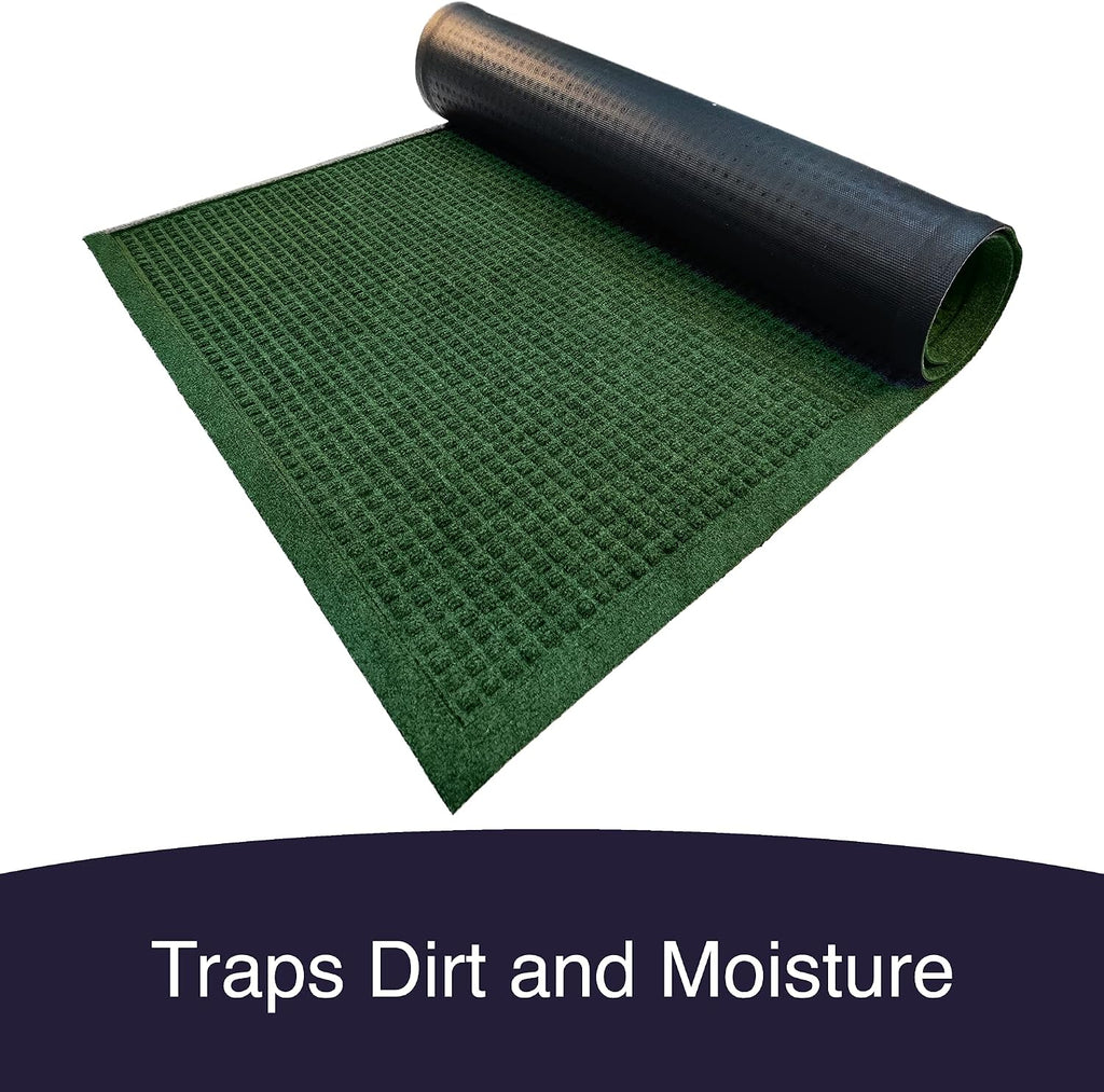 Water Trapper Doormat, 24" x 36", Green