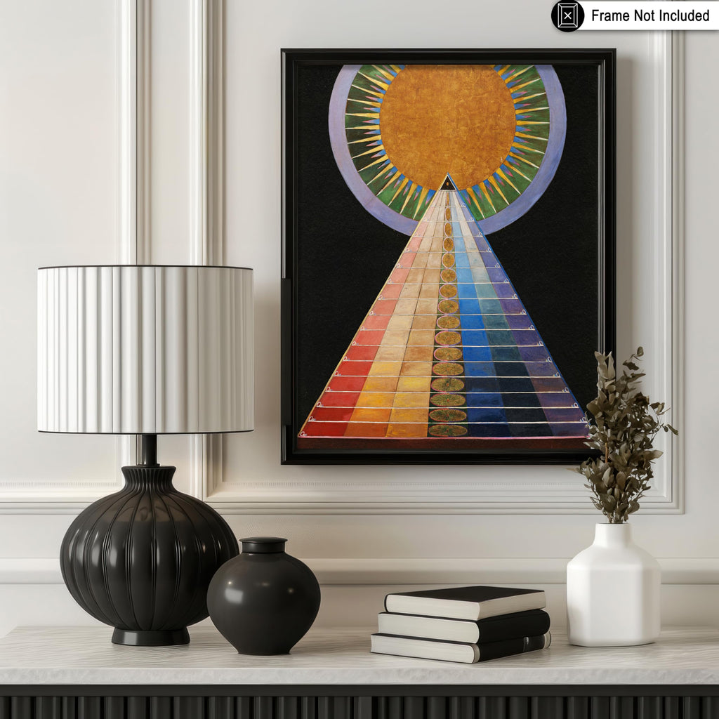 Art Classic Hilma af Klint Poster - Vintage Geometric Print - Gift for Artist, Friend - Altarpiece No. 1, Shapes