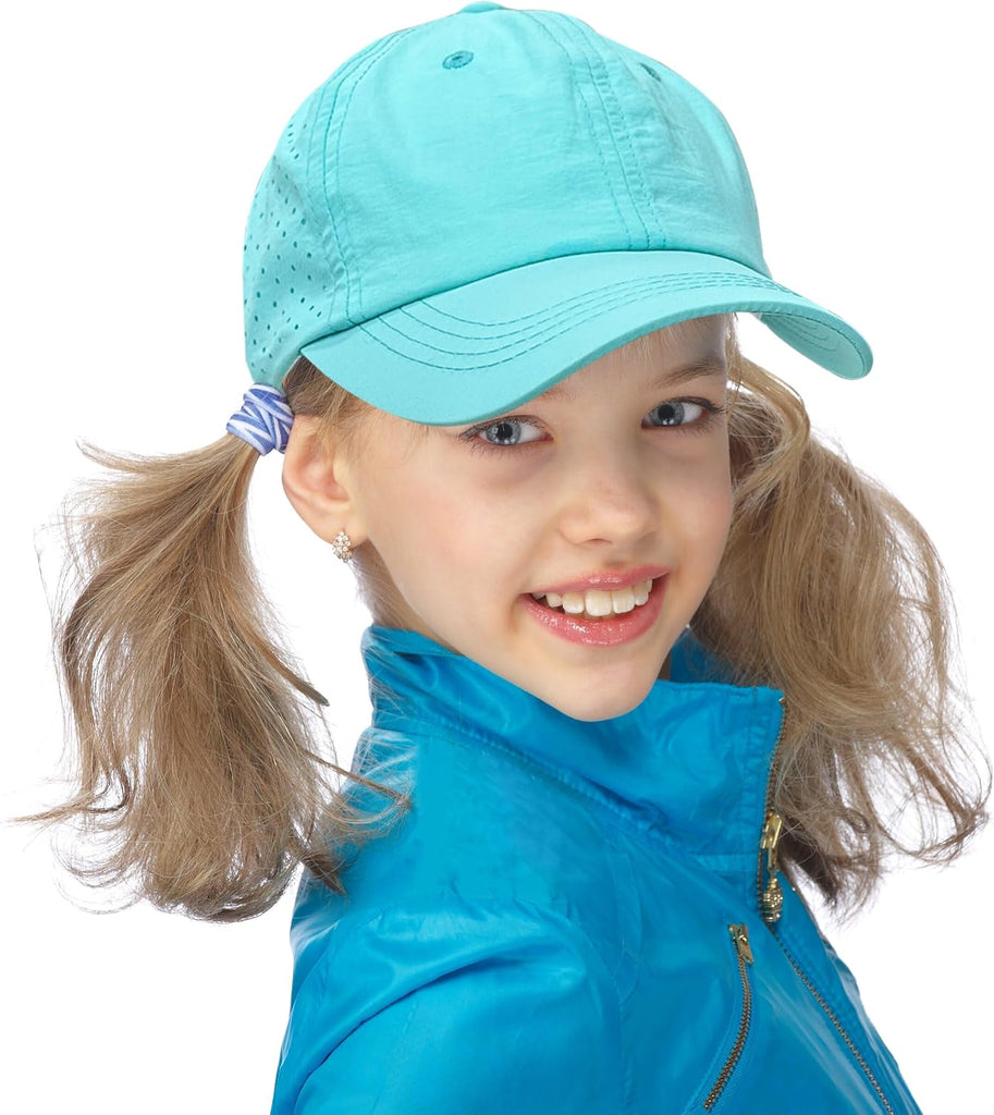 Kids Sun Hats for Girls Boys Quick Drying Baseball Cap Lightweight Sun Protection Hat for Outdoor Activity