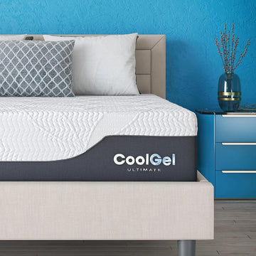 12 Inch Queen Mattress, Cooling Gel Memory Foam Mattress in a Box, Medium Firm Support & Pressure Relief, Fiberglass