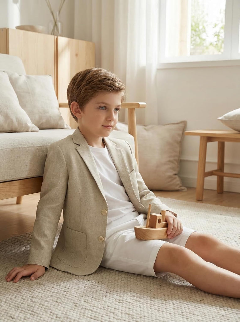 Lightweight Boys Blazer Sport Coat Formal Wedding Kids Jacket
