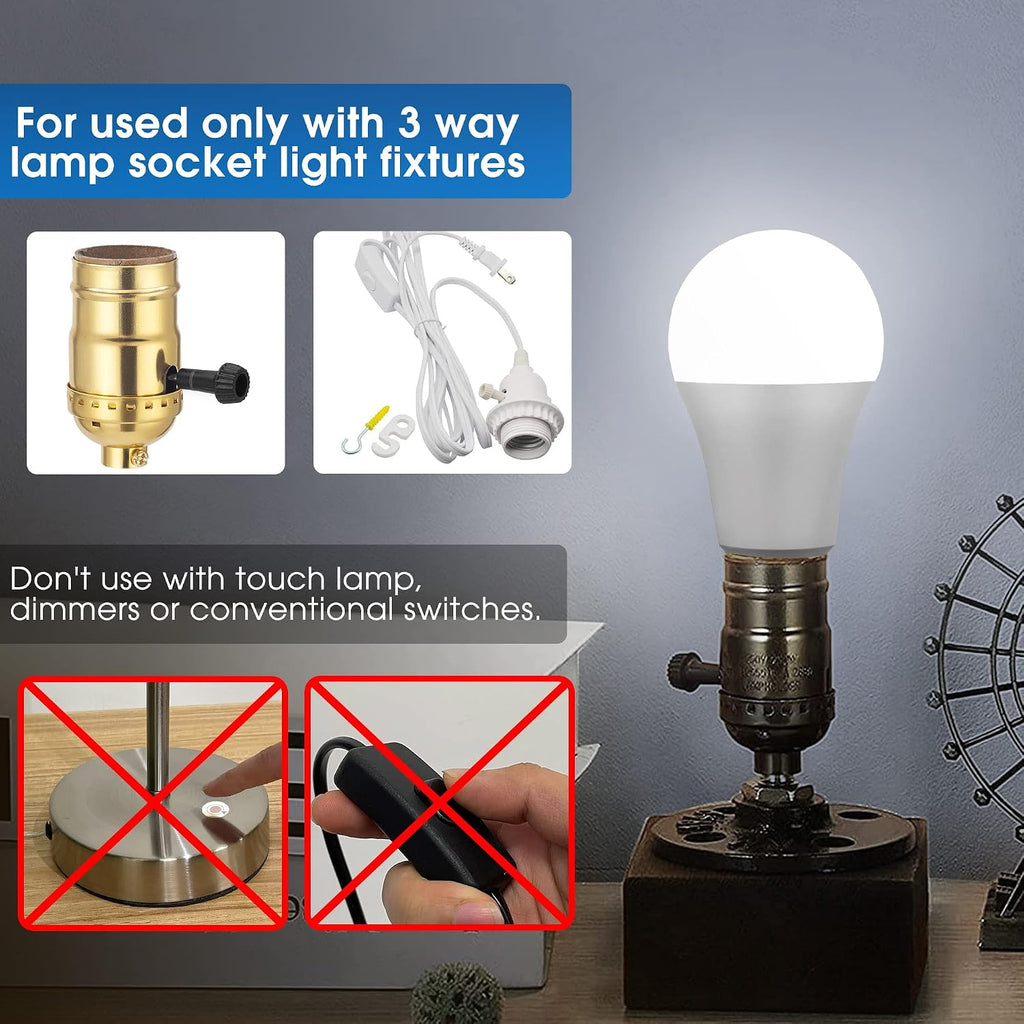 Light Bulbs, 3 Way LED Light Bulbs 50 100 150W Equivalent
