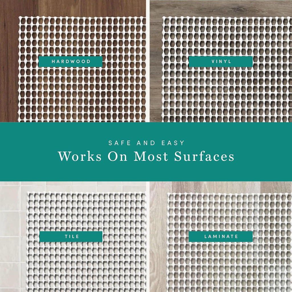 Anti-Slip All Surface Slim Indoor Use Rug Pad (2' 6" x 15' 11" Runner)