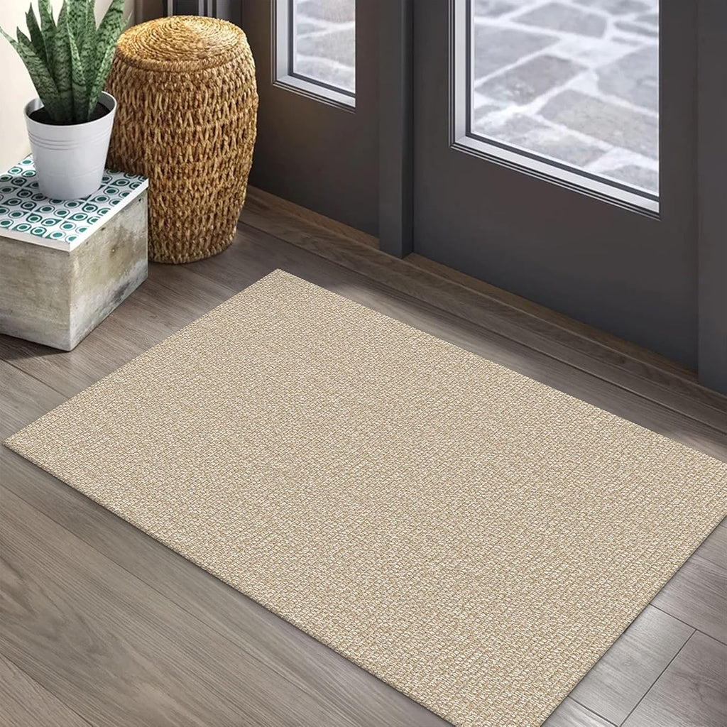 Small Area Rug 2x3 Ft Washable Rugs for Entryway Non Slip Braided Throw Rugs with Rubber Backing Doo