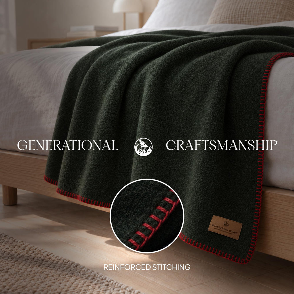 100% Wool Blanket, Premium (90"x90")