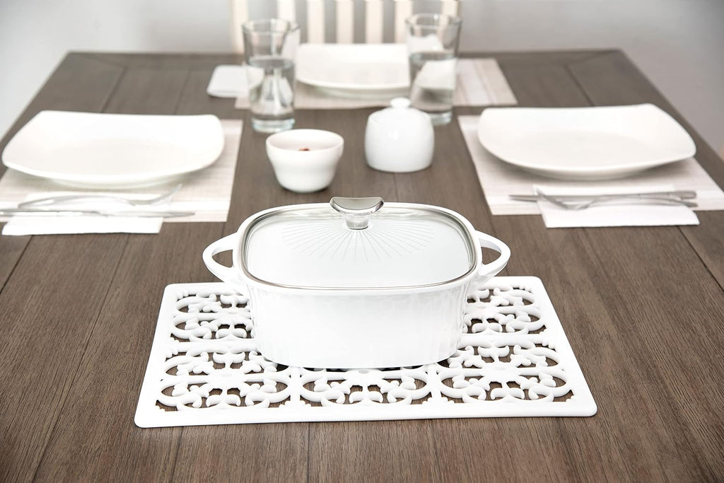 Extra Large, Thick, Silicone Trivet for Hot Dishes, Pots, and Pans, Heat Resistant Mat for Countertop, Hot Pad, Easy