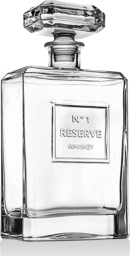 Whiskey Decanter, Liquor Decanter, for Liquor, Scotch, Cocktails & Bourbon - 40oz, Reserve Collection