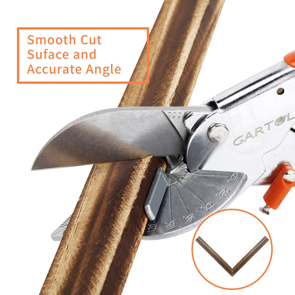 45-135° Adjustable Miter Shears, Quarter Round Cutter for PVC & Trim