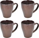 Gourmet Basics Verona 16-Piece Stoneware Dinnerware Set, Service for 4, Includes Dinner Plates, Salad Plates