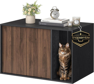 Cat Litter Box Enclosure, Snapsemble Superfast Assembly