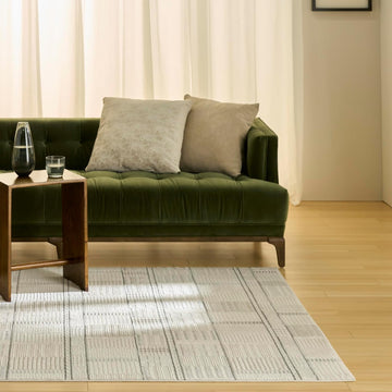 Home Nordic Ivory Grey Area Rug - Easy Clean, Non Shedding, Bed Room, Living Room, Dining Room, Kitchen (5' x