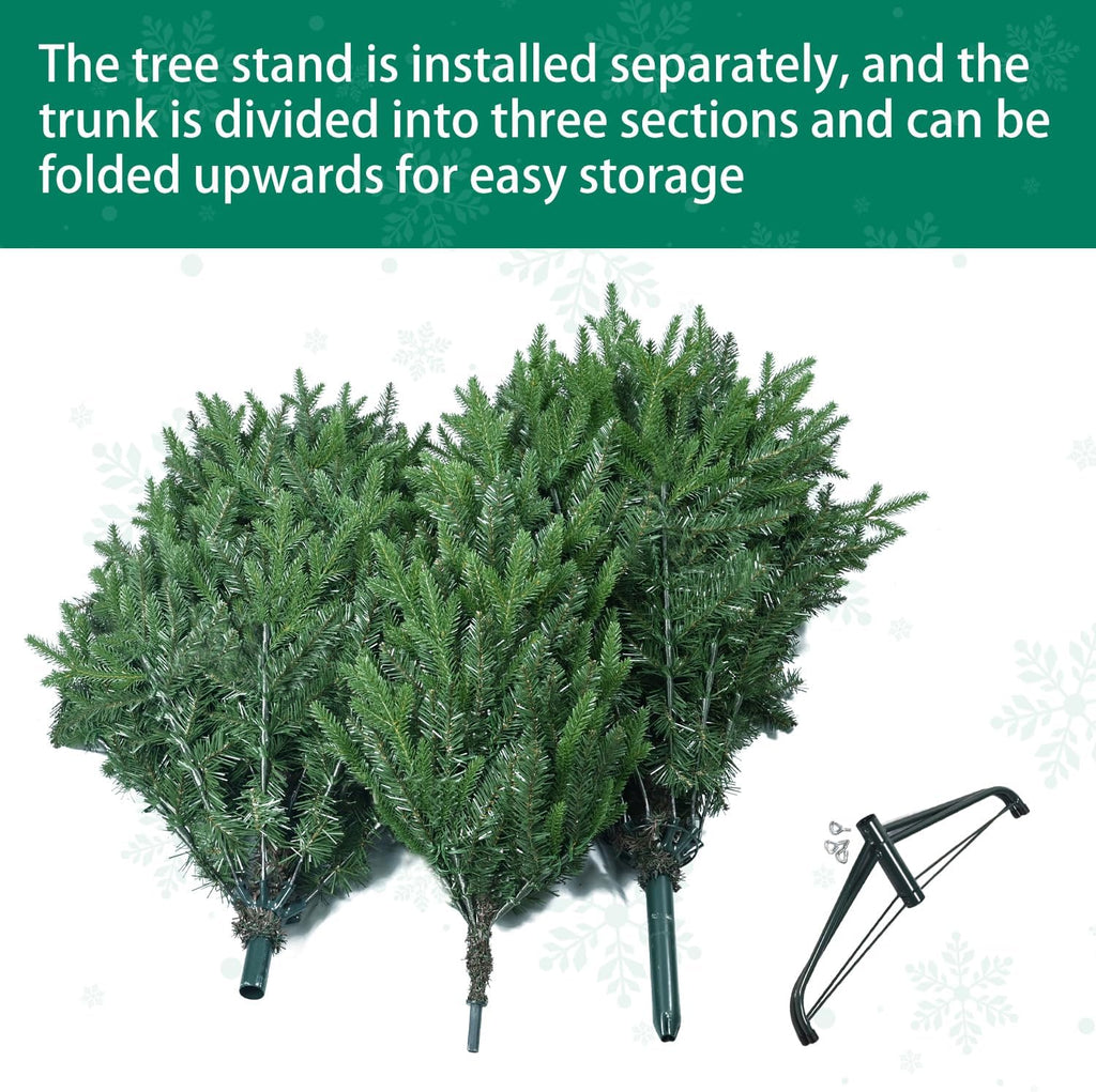 Unlit Artificial Christmas Tree, 3062 PE & PVC Mixed Tips
