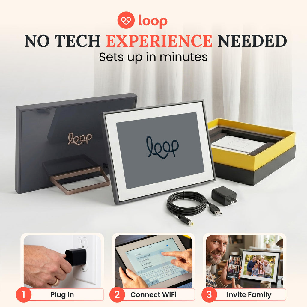 WiFi Digital Picture Frame 10.1" Touchscreen Electronic Photo Video