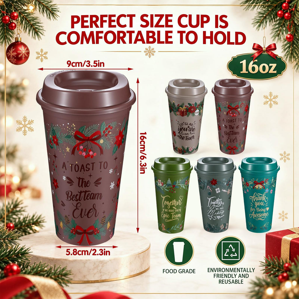 25 Pcs Christmas Employee Appreciation Gift Cups Bulk for Team