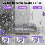 Moisture Absorbers with Lavender Scent, Portable Dehumidifier for Closet & Bathrooms, Kitchen