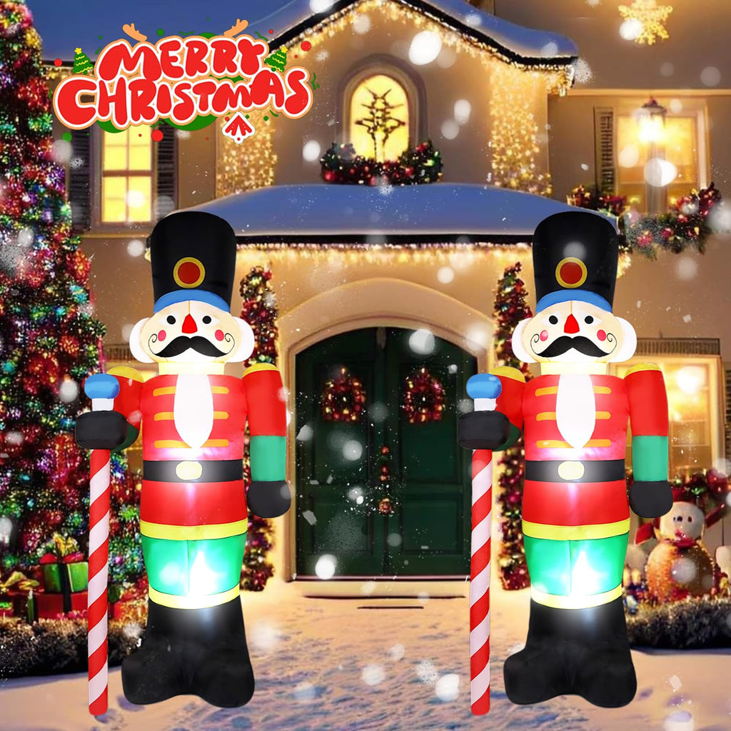 8 FT Christmas Inflatables Nutcracker Outdoor Decorations