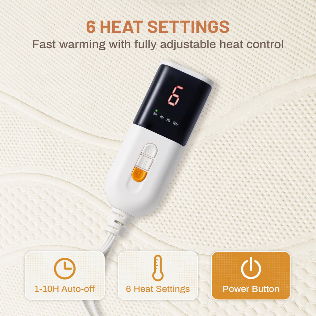 Heated Mattress Pad Twin XL Size, Bed Warmer with One Controller