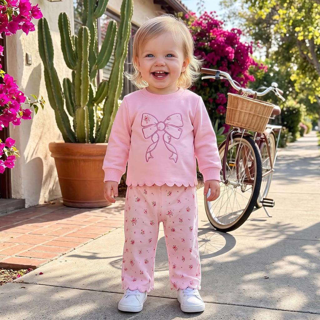 Toddler Baby Girl Clothes 6 9 12 18 Sweatshirt Pants Sets
