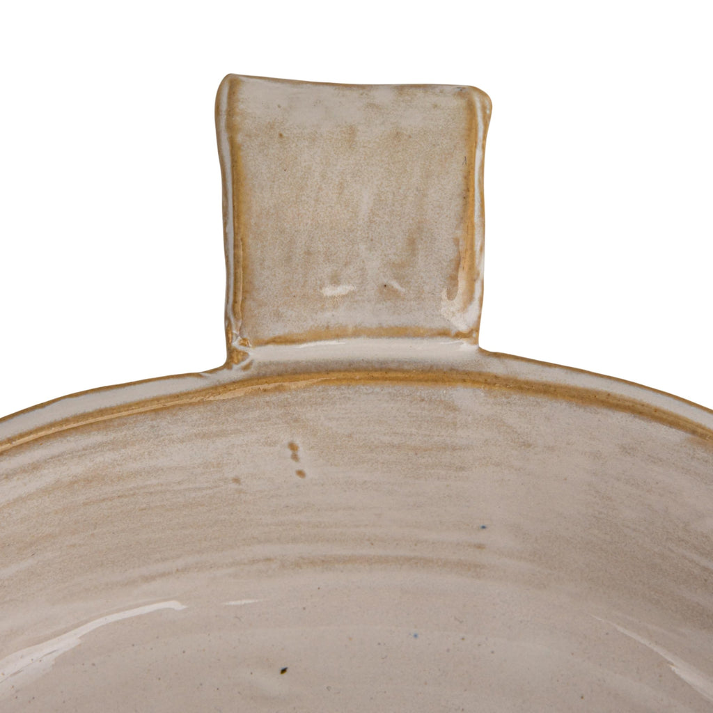 Classic Elegance Stoneware Baker with Handles, White