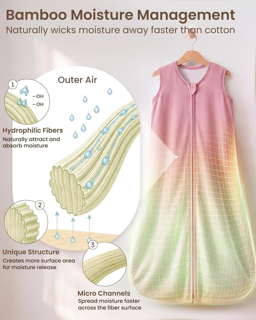 Rayon Made from Bamboo Sleep Sack 1.0 TOG, Baby