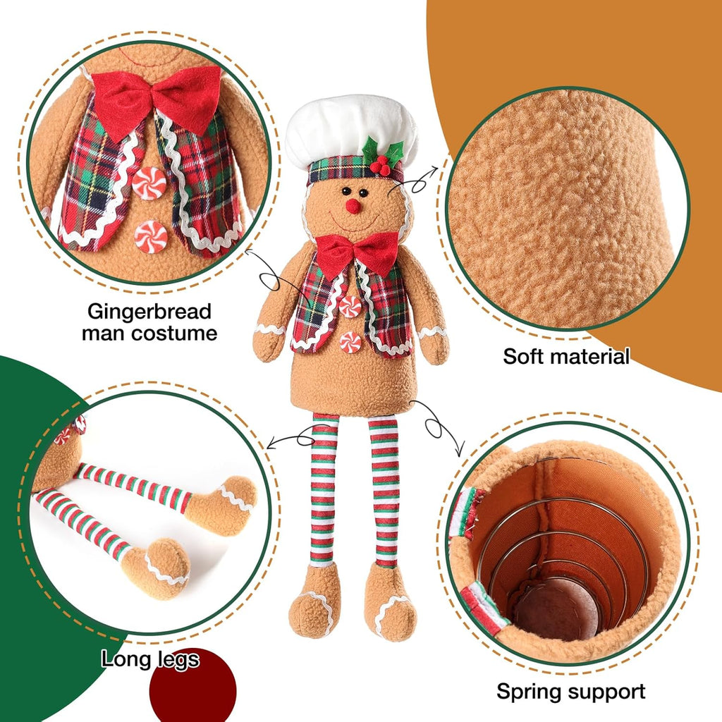 Gingerbread man Christmas Decorations, Christmas Tree Topper Gingerbread man, Funny and Unique Christmas Tree