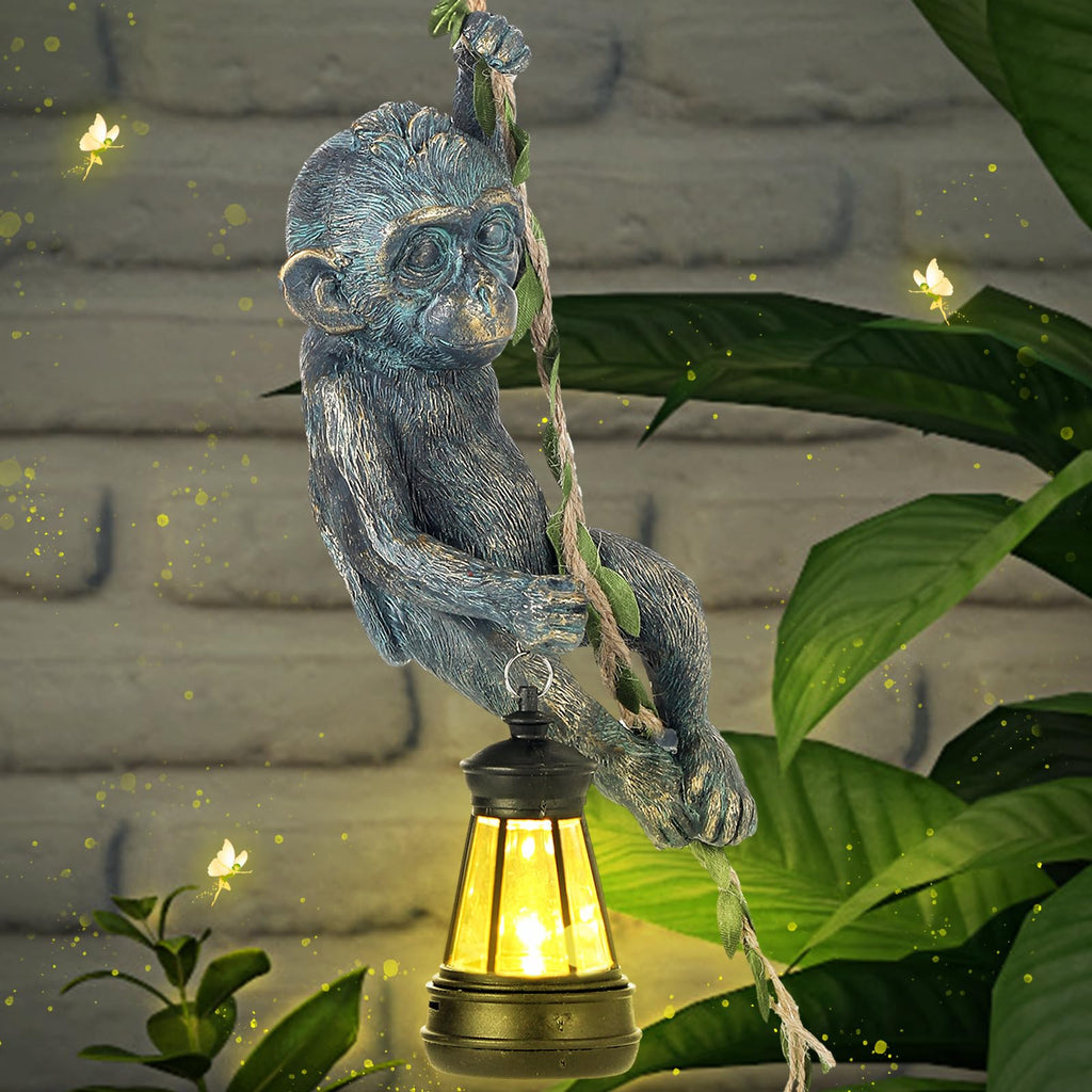 Bronze Solar Monkey Statue | Casa Home Living