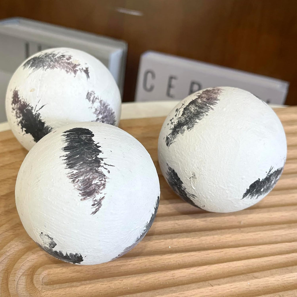 Decorative Orbs for Centerpiece Bowls for Dining Table Decor - Set of 6