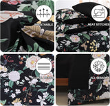 7Pieces Floral King Comforter Set