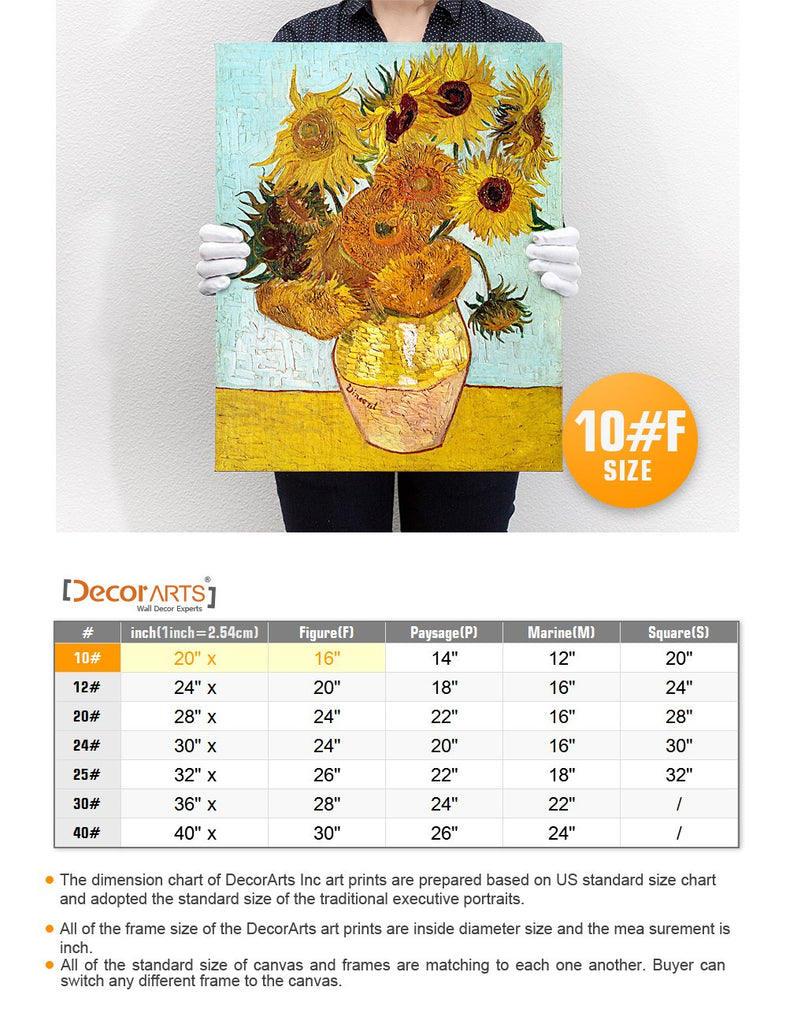 Twelve Sunflowers, Vincent Reproduction. Giclee Canvas Prints Wall Art Decor 20x16