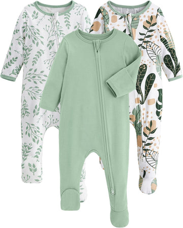 Baby Pajamas 100% Organic Cotton Sleepers Boy Girl Clothes