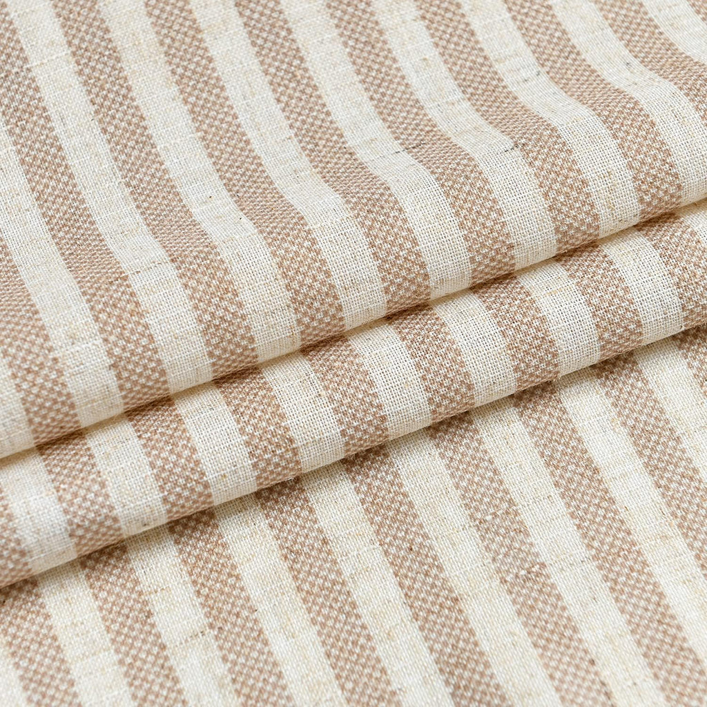 Stripe Farmhouse Kitchen Curtains 24 Inch Length Linen Cafe Curtains Tickingstripe Tier Drapes Pinstripe Semi-Sheer