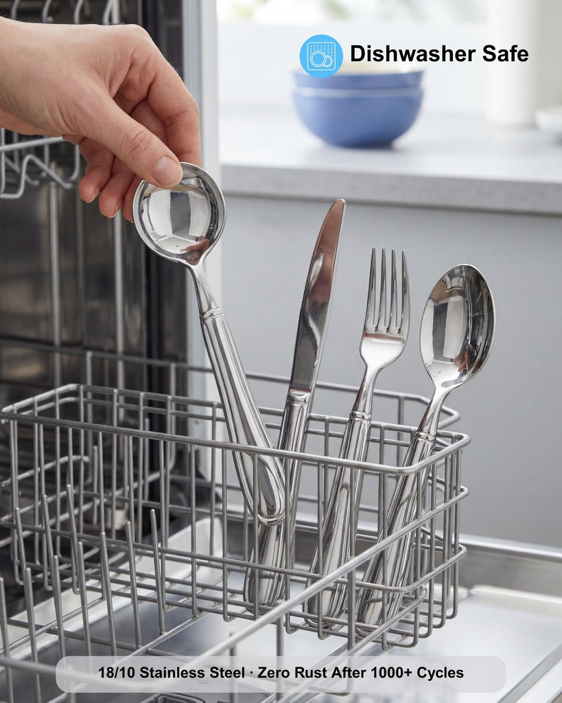 Weighted Utensils 7 oz - Adaptive Utensils (4-Piece Set) Weighted 7 oz Each- Weighted Utensils for Hand Tremors and