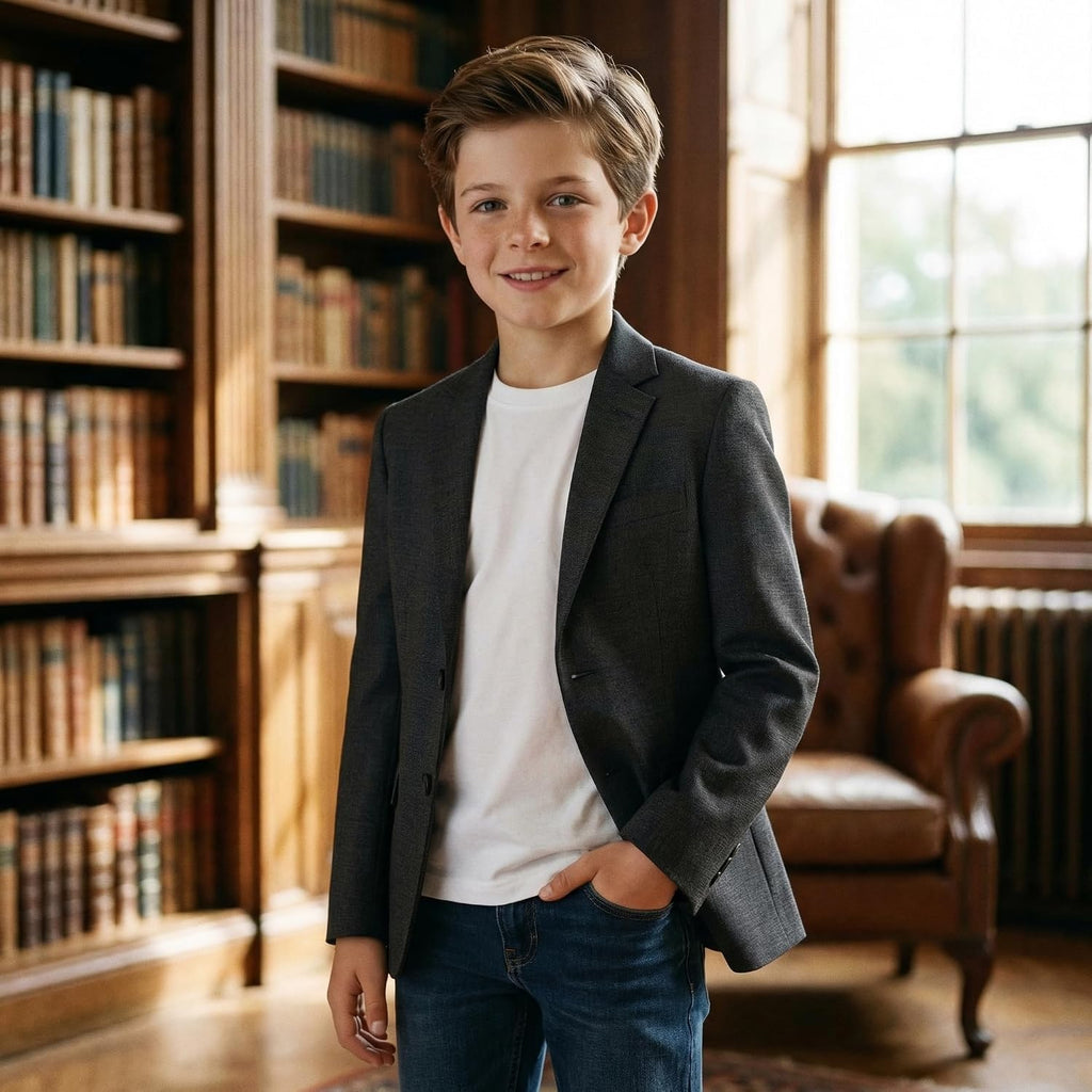 Boys Lightweight Blazer Summer Casual Sport Coat Wedding Suit Jacket
