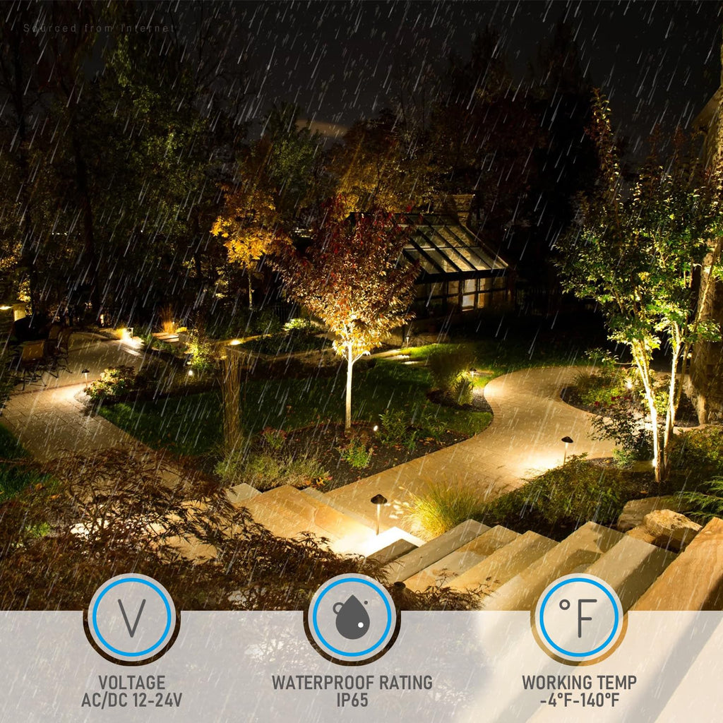 5CCT Low Voltage LED Pathway Lights, Saucer Head