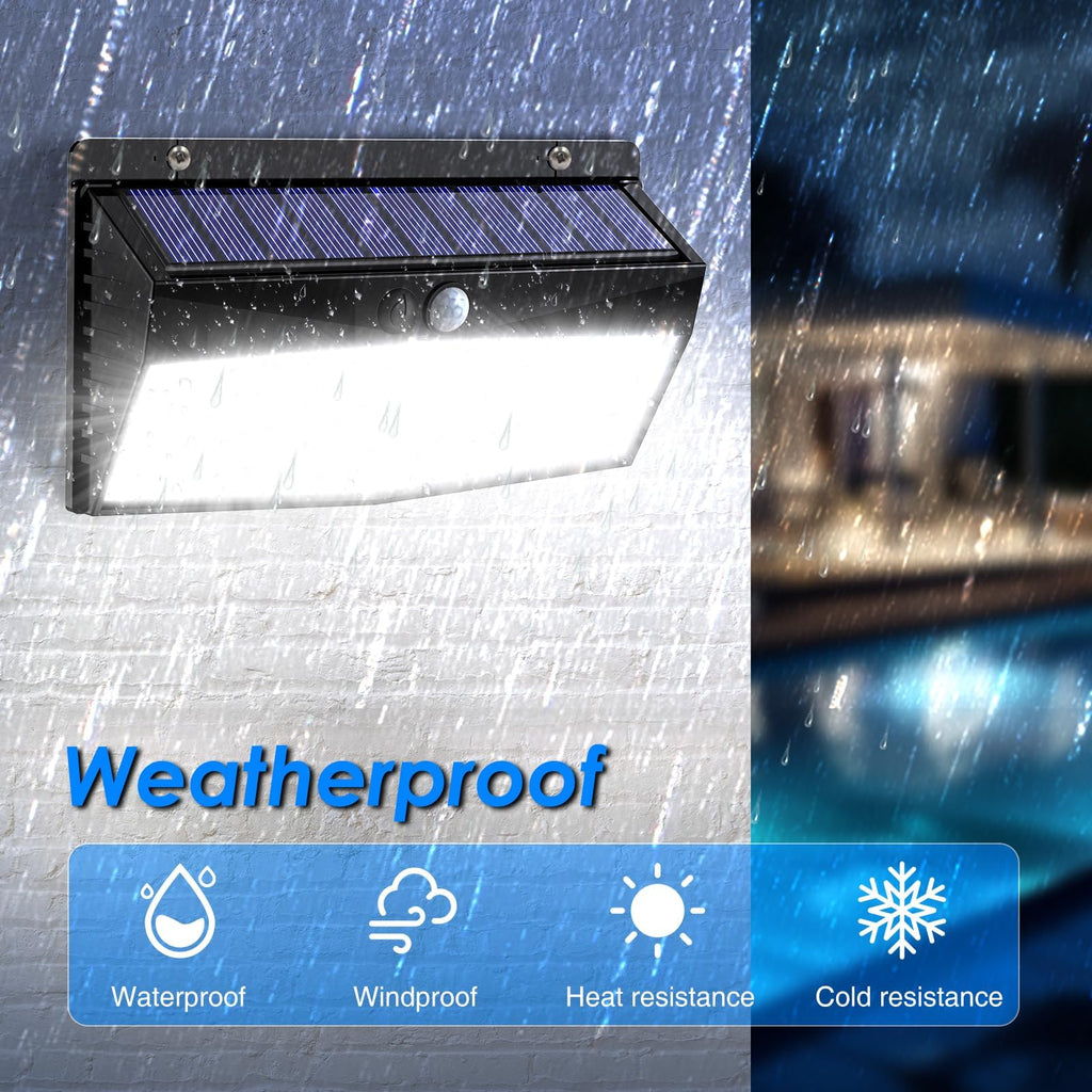 368 LED Solar Motion Sensor Lights Outdoor Waterproof with 3 Modes