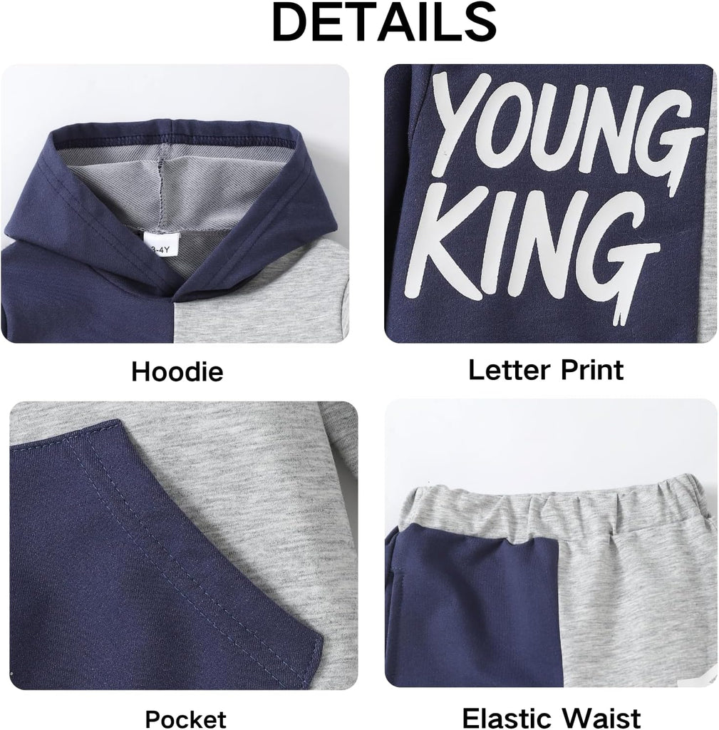 Toddler Baby Boy Clothing Sets Little Dinosaur Print Hoodie & Pants Kids Boys 2pcs Outfits