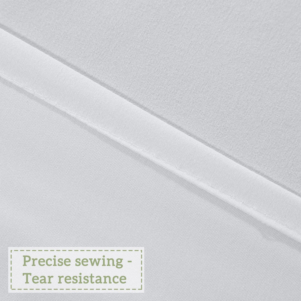 Victorian Ruffle, 72" W x 72" H, White