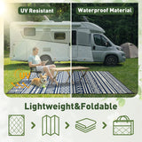 Outdoor Rug 8x10 Waterproof Outdoor Patio Rug Mat Reverisble Plastic Straw Outdoor Rug for RV Campin