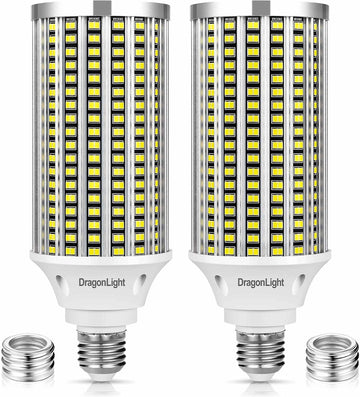 60W LED Corn Light Bulbs 6000K Daylight 7200Lumens, 2 Pack