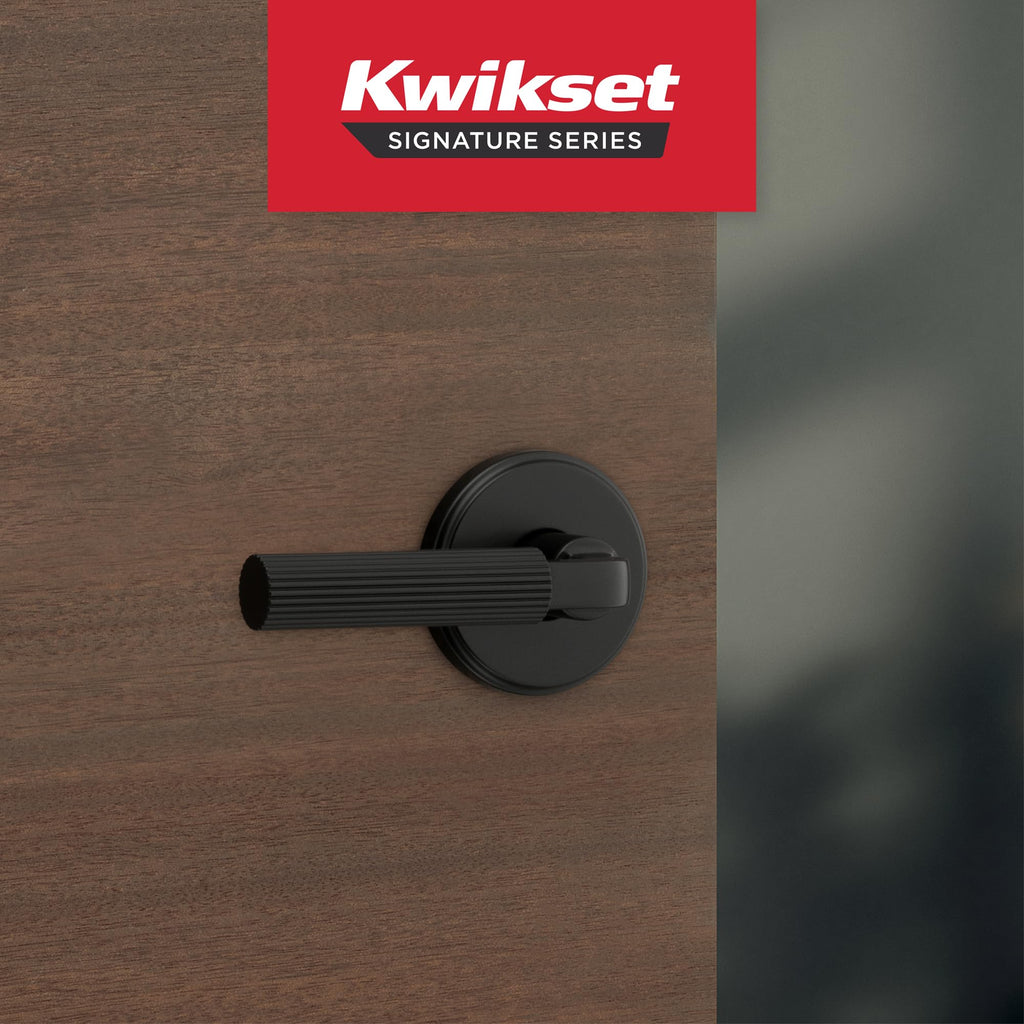 Mirada Interior Round Passage Door Handle, Lever for Closet and Hallway Doors, Reversible Non-Locking Handle Lever