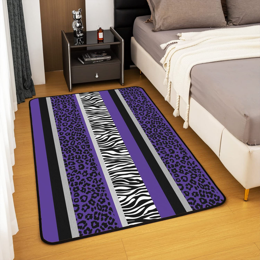 Leopard Stripe Cheetah Rugs Living Room Non Slip