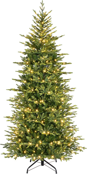 International 7.5ft Pre-Lit Slim Balsam Fir Christmas Tree
