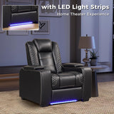 Power Home Theater Seating, Electric Gaming Recliner Chair with Adjustable Headrest