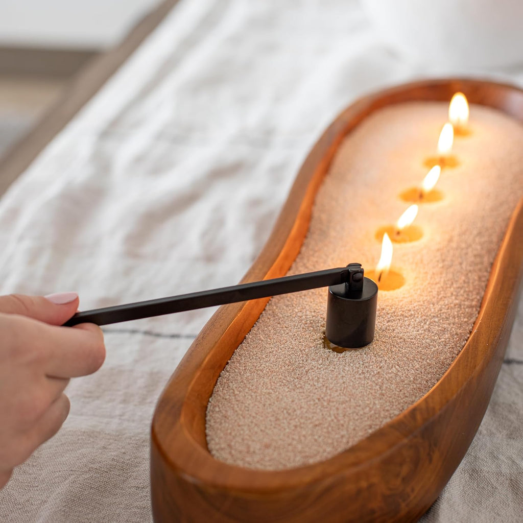 Candles Care Kit with USB-Rechargeable Electric Lighter, Candle Snuffer, Wick Dipper and Candle Wick Trimmer