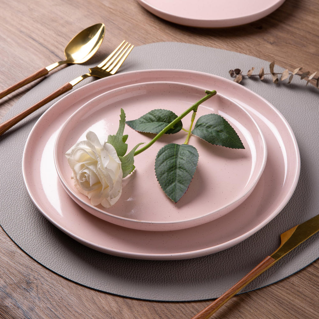 Dinnerware Sets for 4, 12 Pieces Ceramic Plates and Bowls Set