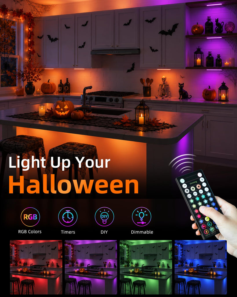 80RGB Under Cabinet Lighting, Shelf Lights, Led Light Bar