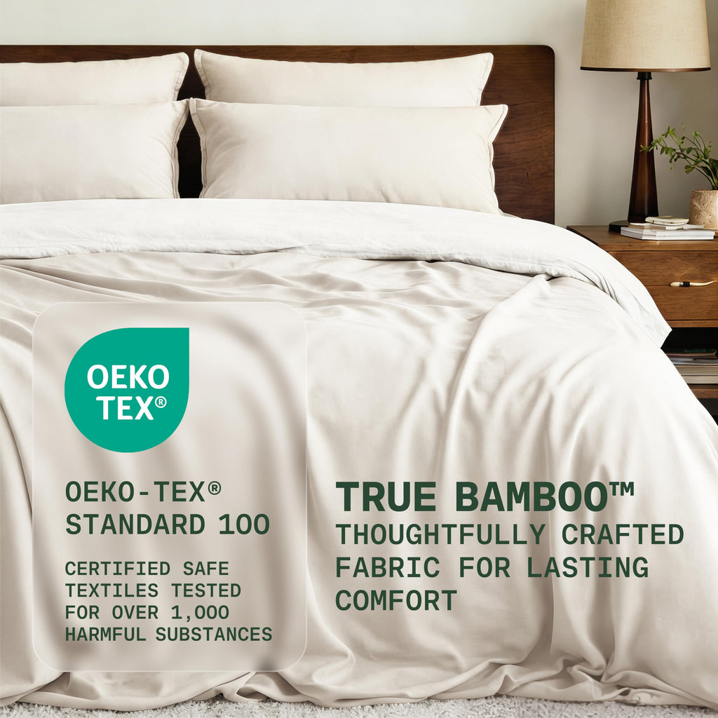 Sheets Set California King - Silky Soft & Cooling - Light Beige