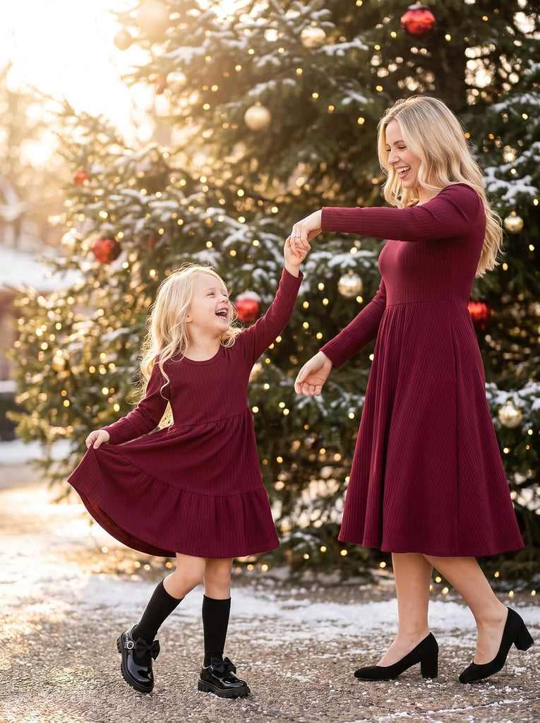 Toddler Baby Girls Knit Sweater Dress Fall Winter Dresses 18M