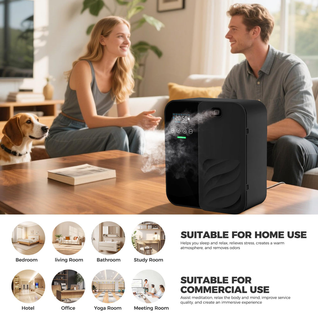 Hotel Scent Diffuser, House Scent Machine, 5000 Sq.Ft of Coverage, 500ml Large Capacity Aromatherapy Machine, Scent
