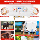 Tankless Water Heater Propane, 3.18GPM 12L Outdoor Portable water heater, with 2 GPM Water Pump